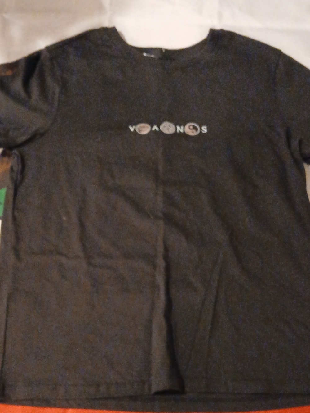 Vans Black Short Sleeve Tee with Center Logo